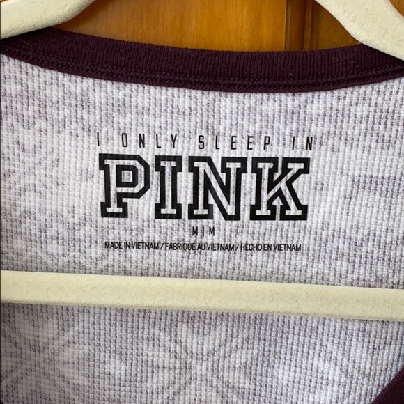 VS PINK Thermal Sleep Henley, Base Layer - Picture 7 of 8